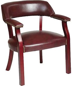 Office Star™ Work Smart® Guest Chair, Oxblood/Mahogany 2