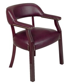 Office Star™ Work Smart® Guest Chair, Oxblood/Mahogany