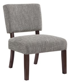 Office Star Jasmine Fabric Accent Chair, Speckled Charcoal