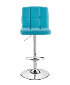 Powell Caelan Bar Stool, Teal/Chrome