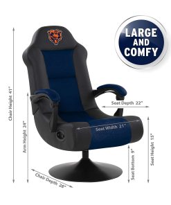 Imperial NFL Ultra Ergonomic Faux Leather Computer Gaming Chair, Chicago Bears 2