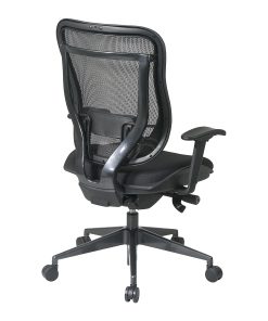 Office Star™ SPACE Big & Tall High-Back Mesh Chair, Black/Gunmetal 2