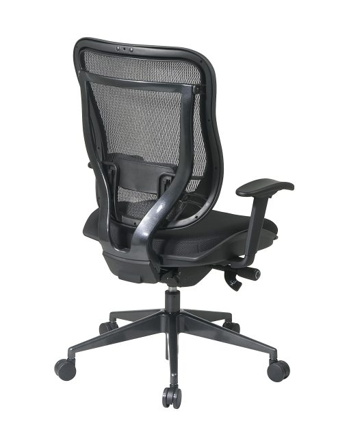 Office Star™ SPACE Big & Tall High-Back Mesh Chair, Black/Gunmetal - Image 2