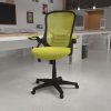 WorkPro® Spectrum Series Mesh/Vinyl Stacking Guest Chair With Antimicrobial Protection, With Arms, Black, Set Of 2 Chairs, BIFMA Compliant 4