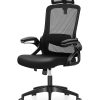Mind Reader Ergonomic Mesh High-Back Swivel Executive Office Chair, 45-48″H, Black 4
