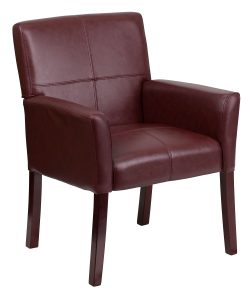 Flash Furniture Leathersoft Side/Reception Chairs, Burgundy 2