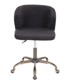 LumiSource Fran Mid-Back Task Chair, Antique/Black 2