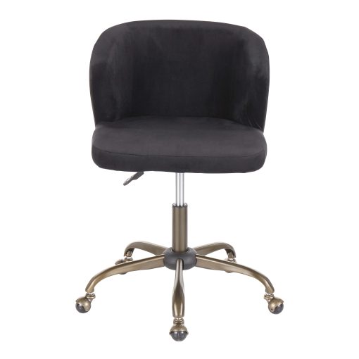 LumiSource Fran Mid-Back Task Chair, Antique/Black - Image 2