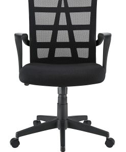 Realspace® Jaxby Mesh/Fabric Mid-Back Task Office Chair, Black, BIFMA Compliant 2