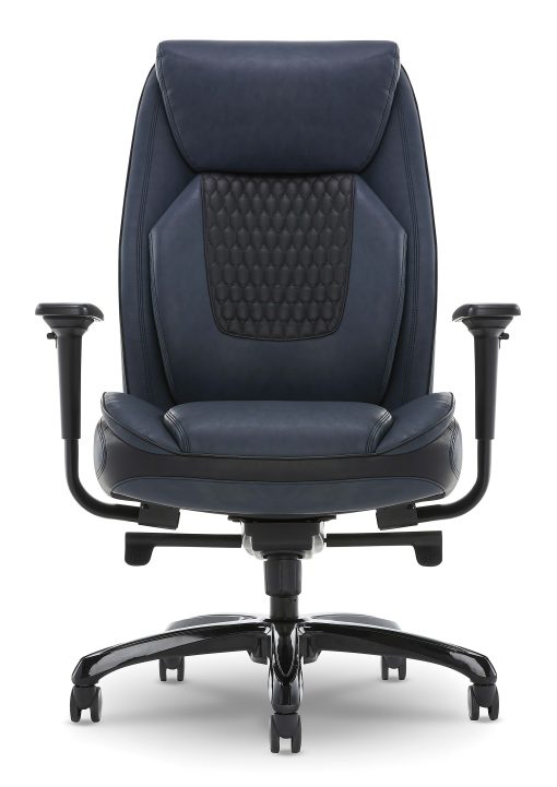 Shaquille O'Neal™ Nereus Ergonomic Bonded Leather High-Back Executive Office Chair, Navy - Image 2