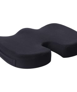 Lorell Butterfly-Shaped Seat Cushion - 17.50"x15.50" - Fabric, Memory Foam, Silicone