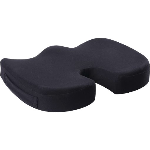 Lorell Butterfly-Shaped Seat Cushion - 17.50"x15.50" - Fabric, Memory Foam, Silicone