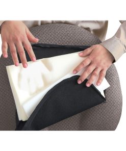 Master Memory-Foam Lumbar Support Cushion, 7 1/2″H x 12 1/2″W x 2 1/2″D, Black 2
