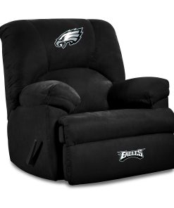 Imperial NFL GM Microfiber Recliner Accent Chair, Philadelphia Eagles, Black