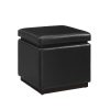 Lorell® Folding Chair, With X Style Base, Black 3