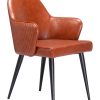 Zuo Silloth Dining Accent Chair, Brown