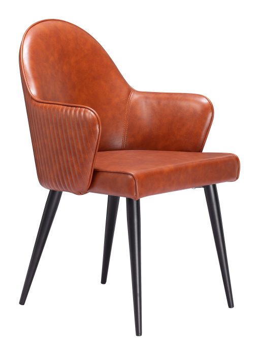 Zuo Silloth Dining Accent Chair, Brown