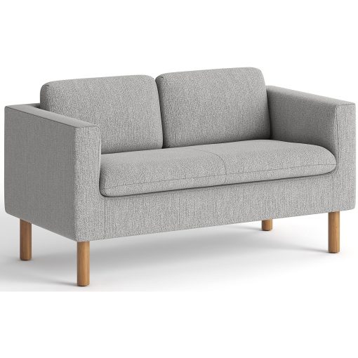 HON Parkwyn Loveseat - Material: Fabric - Finish: Gray - Image 2