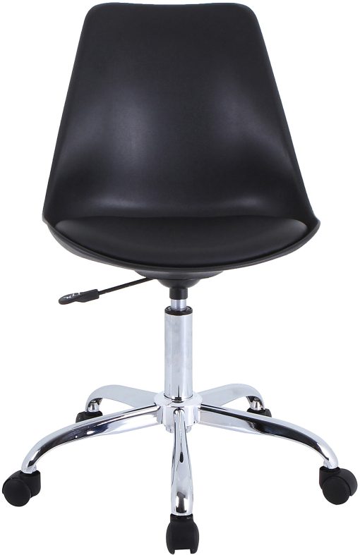 LYS NuSparc Padded Seat Poly Task Chair, Black - Image 2