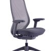 WorkPro® 6000 Series Multifunction Ergonomic Mesh/Fabric High-Back Executive Chair, Gray Frame/Gray Seat, BIFMA Compliant