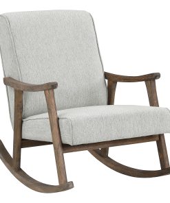 Office Star™ Gainsborough Rocker, Smoke/Brushed Brown