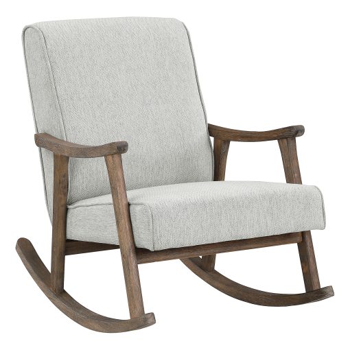Office Star™ Gainsborough Rocker, Smoke/Brushed Brown
