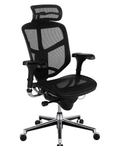 WorkPro® Quantum 9000 Series Ergonomic Mesh High-Back Executive Office Chair, Black, BIFMA Compliant
