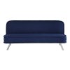 Lifestyle Solutions Turlock Convertible Futon, 66.1"W x 33.1"D x 29"H, Navy
