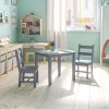 Flash Furniture Kids 3-Piece Table And Chair Set, Gray