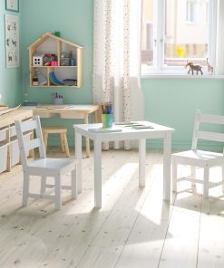 Flash Furniture Kids 3-Piece Table And Chair Set, White