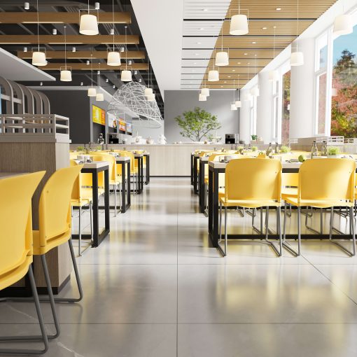 Flash Furniture HERCULES Series Full-Back Contoured Stacking Chair With Sled Base, Yellow - Image 2