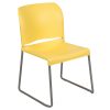 Flash Furniture HERCULES Vinyl Curved Triple-Braced Folding Chair, Gray 4
