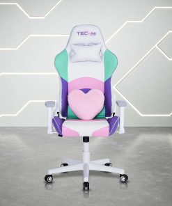 Techni Sport Kawaii Ergonomic Faux Leather Computer Gaming Chair, Multicolor 2