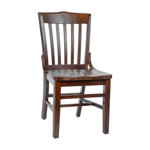 Flash Furniture HERCULES Series Finished School House Back Wooden Restaurant Chair, Walnut