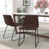 Flash Furniture Commercial Grade Dining Chairs, Brown/Black, Set Of 2 Chairs