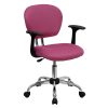 Serta® Comfort Eco Ergonomic Velvet Mid-Back Office Chair, Light Gray 3