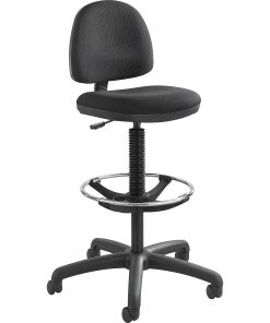 Safco® Precision Extended-Height Fabric Chair, Black 2