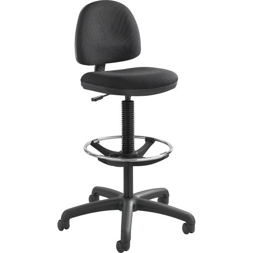 Safco® Precision Extended-Height Fabric Chair, Black - Image 2