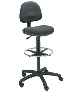 Safco® Precision Extended-Height Fabric Chair, Black