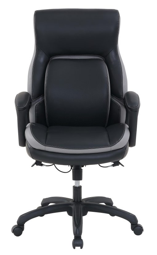 Shaquille O'Neal™ Amphion Ergonomic Bonded Leather High-Back Executive Office Chair, Black - Image 2
