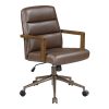 Office Star Abrina Fabric Vanity Accent Chair, Dusty Rose 3