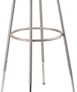 National Public Seating Adjustable Vinyl-Padded Task Stool, 30 1/2″ – 38 1/2″H, Gray 2