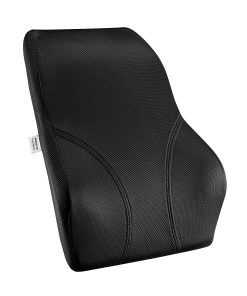 Mount-It! Ergo Collection Full Back Cushion, 18-1/2”H x 16-3/16”W x 4-3/4”D, Black