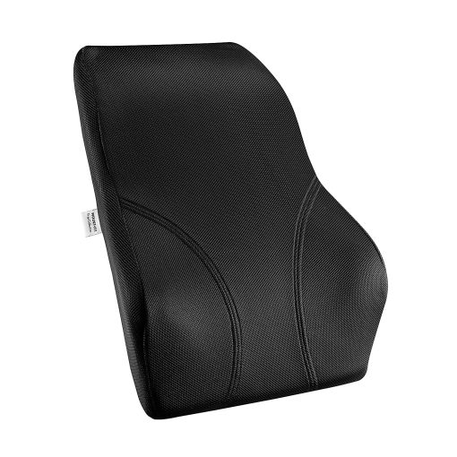 Mount-It! Ergo Collection Full Back Cushion, 18-1/2”H x 16-3/16”W x 4-3/4”D, Black