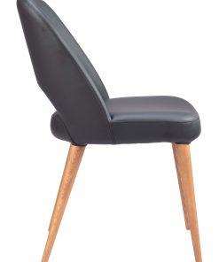 Zuo Leith Dining Accent Chairs, Black, Set Of 2 Chairs 2
