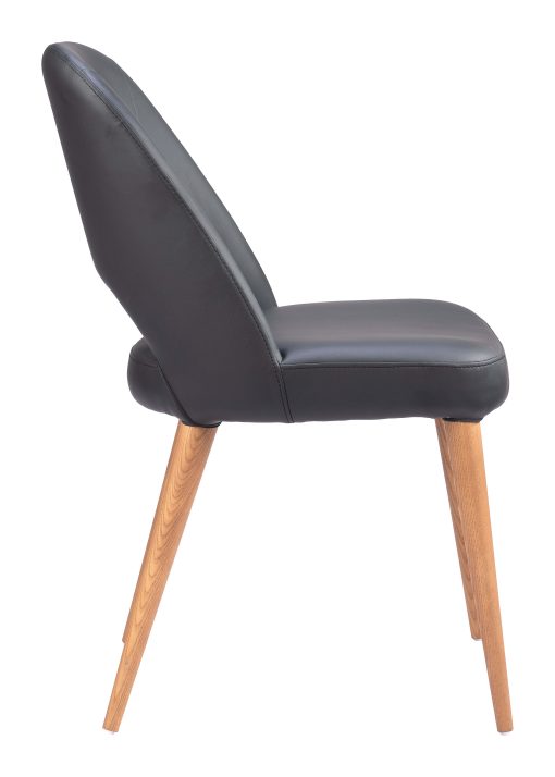 Zuo Leith Dining Accent Chairs, Black, Set Of 2 Chairs - Image 2