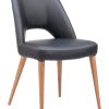 Bestier Swivel Accent Chair With Ottoman, Faux Leather, Dark Brown 3