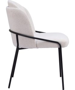 Zuo Jambi Dining Accent Chairs, Ivory, Set Of 2 Chairs 2