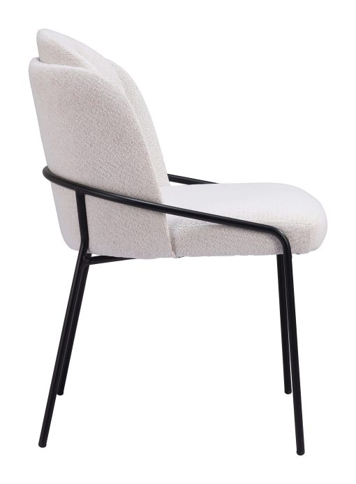 Zuo Jambi Dining Accent Chairs, Ivory, Set Of 2 Chairs - Image 2