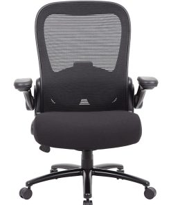 Boss Office Products Heavy-Duty Flip Arm Ergonomic Mesh High-Back Task Chair, Black 2
